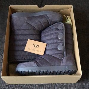 🤩NEW‼️UGG Puffy Quilted Houndstooth Kids Boots|4